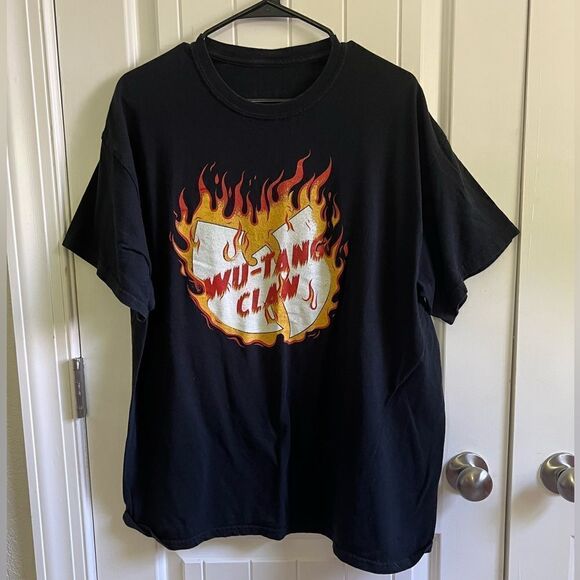Wu-Tang Clan Fire Logo T-Shirt - Picture 2 of 6